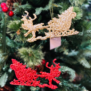 آویز سورتمه اکلیلی کریسمس کد 459