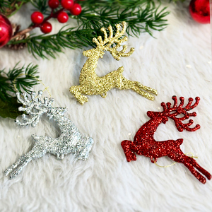 آویز گوزن اکلیلی کریسمس کد 574