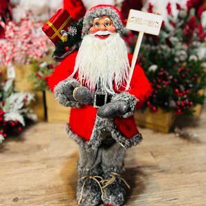 بابانوئل 80 سانت با فانوس چراغدار کد 572