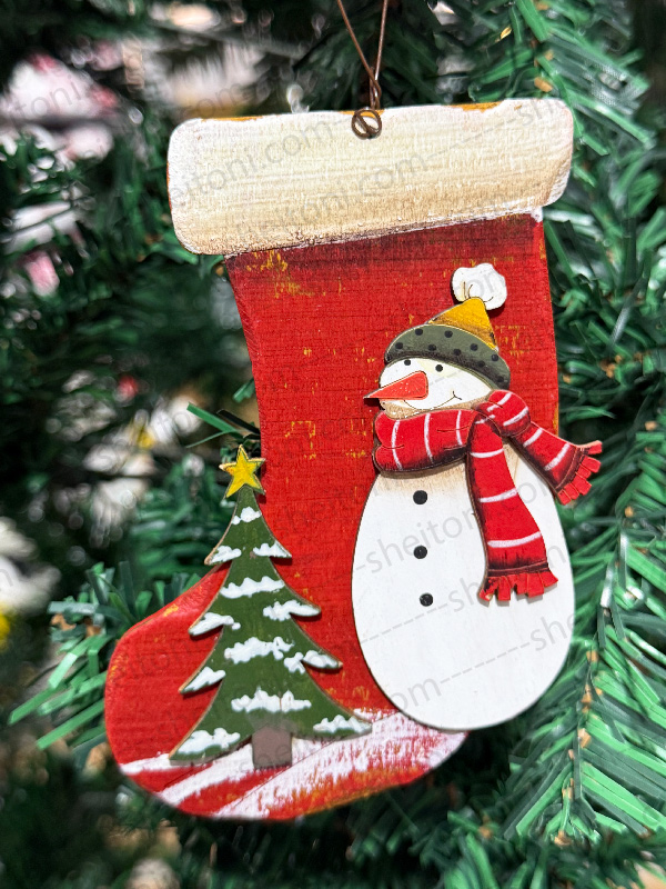 آویز جوراب چوبی کریسمس کد 45-313 - Image 5