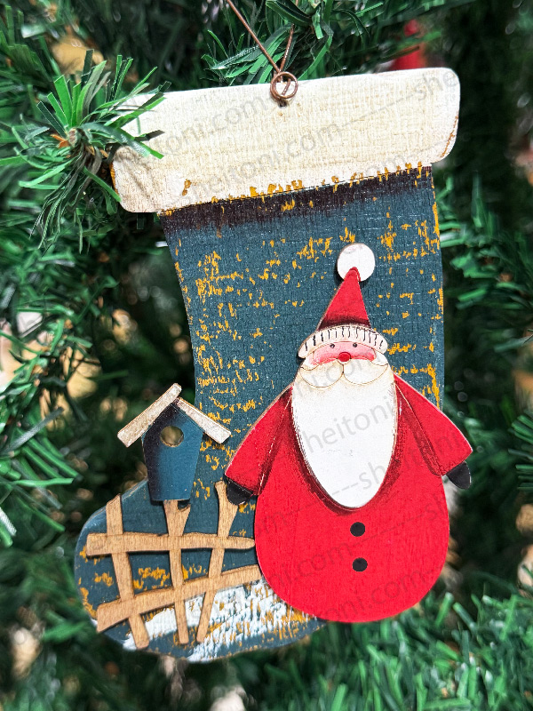 آویز جوراب چوبی کریسمس کد 45-313 - Image 6