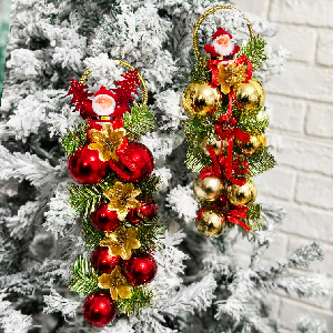 آویز گوی و بابانوئل کریسمس 27 سانت کد 826