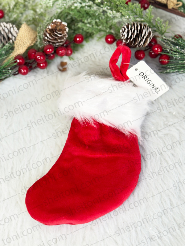 آویز جوراب مخملی 20 سانت - Image 2