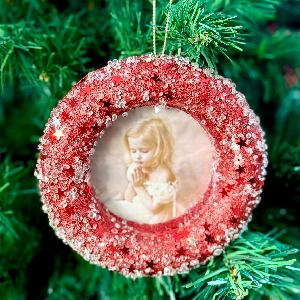 آویز قاب عکس کریسمس کد 1-529