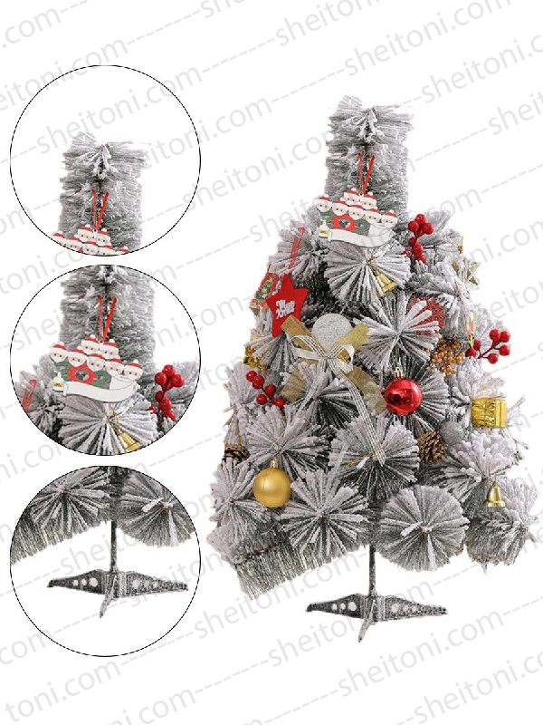 درخت کاج کریسمس 60 سانت سوزنی برف سنگین - Image 5