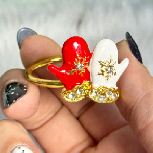 حلقه دستمال دستکش کریسمس