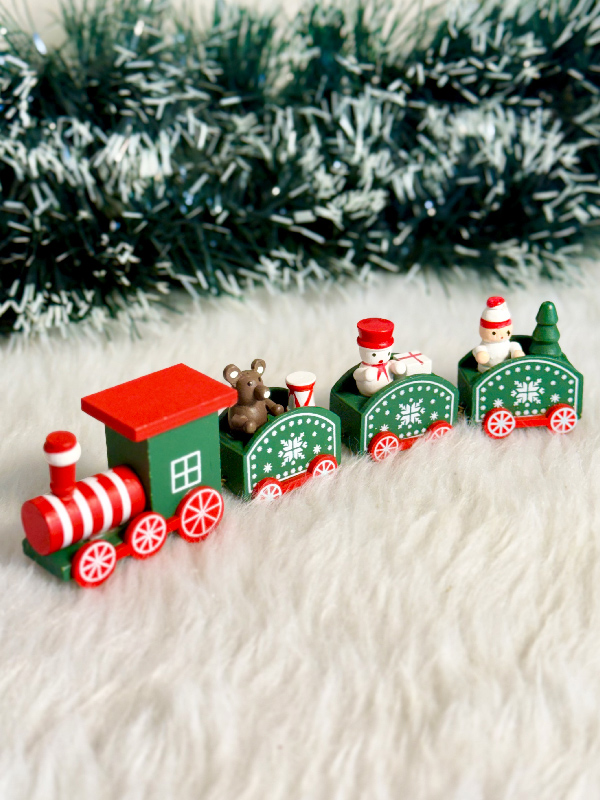 قطار چوبی کریسمس کد 53-313 - Image 4
