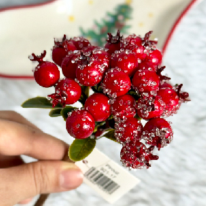 شاخه گل اناری سفید 20 سانت کد 17-921