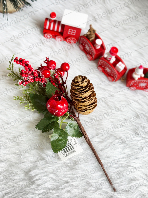 شاخه گل انار 20 سانت کد 18-921 - Image 2