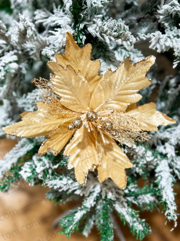 شاخه گل بنت قنسول طلایی 36 سانت کد 811 - Image 2