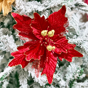 شاخه گل بنت قنسول قرمز 36 سانت کد 812