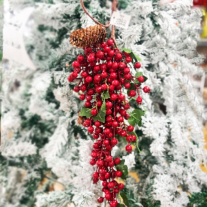 شاخه گل بری انار دار دیواری 50 سانت کد 4-17