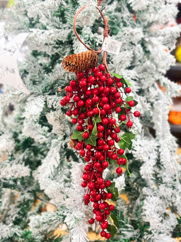 شاخه گل بری انار دار دیواری 50 سانت کد 4-17 - Image 2