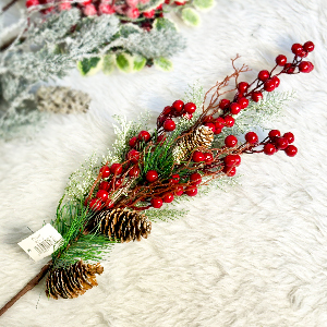 شاخه گل کریسمس 70 سانت کد 3-921